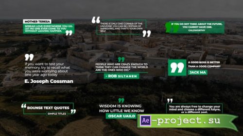 Videohive - Quotes Titles - 42000619 - Project for After Effects