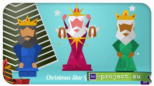 Videohive - Christmas Star Greetings - 34113836 - Project for After Effects