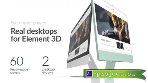 Videohive - Real Desktops for Element 3D - 41584748 - Project for After Effects