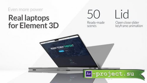 Videohive - Real Laptops for Element 3D - 41747889 - Project for After Effects