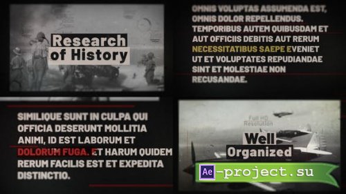 Videohive - Research of History - 41963019 - Project for After Effects