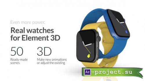 Videohive - Real Smartwatches for Element 3D - 41879182 - Project for After Effects