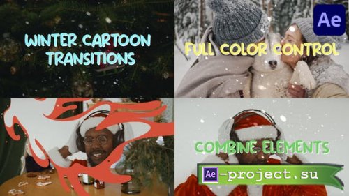 Videohive - Winter Cartoon Transitions | After Effects - 42061089 - Project for After Effects