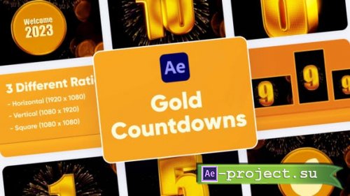 Videohive - Gold Countdown For After Effects - 42060156 - Project for After Effects