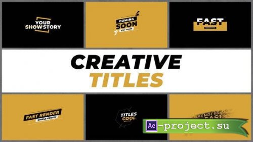 Videohive - Creative Titles | After Effects - 42010891 - Project for After Effects