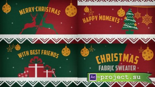 Videohive - Christmas on Fabric Sweater - 42087193 - Project for After Effects