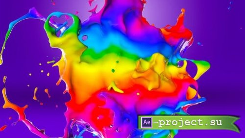 Videohive - Multicolor Paint Splash V6 - 42057204 - Motion Graphics