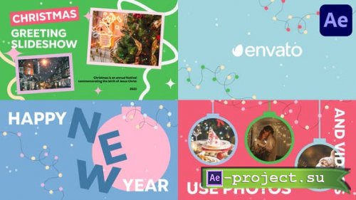 Videohive - Christmas Greeting Scenes Slideshow for After Effects - 42121694 - Project for After Effects