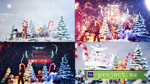 Videohive - Gingerbread Greeting Card - 42163674 - Project for After Effects