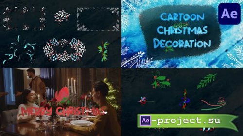 Videohive - Cartoon Christmas Decoration Effects | After Effects - 42152786 - Project for After Effects