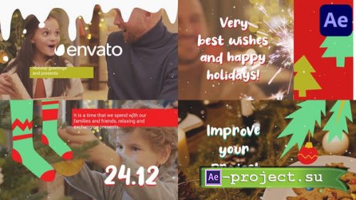 Videohive - Christmas Greeting Scenes for After Effects - 42180874 - Project for After Effects