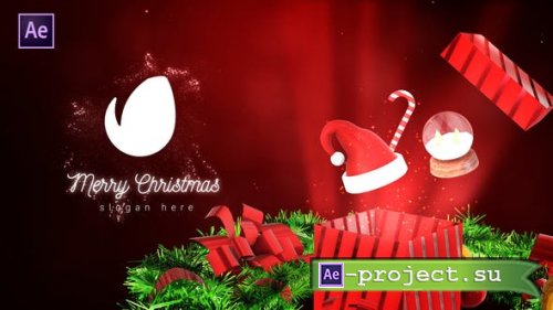 Videohive - Christmas Gift Box Logo Reveal - 42165047 - Project for After Effects