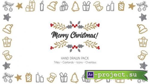 Videohive - Merry Christmas. Hand Drawn Pack - 41877825 - Project for After Effects