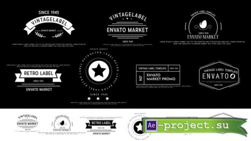 Videohive - Vintage Label Pack - 42170813 - Project for After Effects