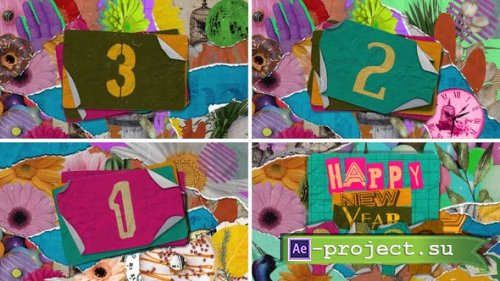 Videohive - New Year Countdown Collage - 42079313 - Project for After Effects