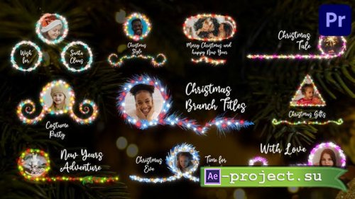 Videohive - Christmas Branch Titles and Titles for Premiere Pro - 42095761 - Premiere Pro Templates