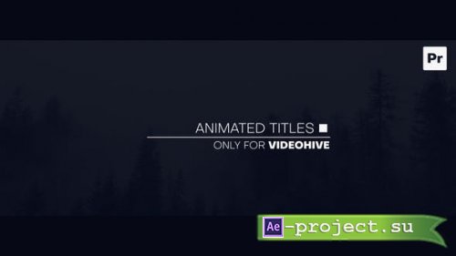 Videohive - Animated Titles - 42109170 - Premiere Pro Templates