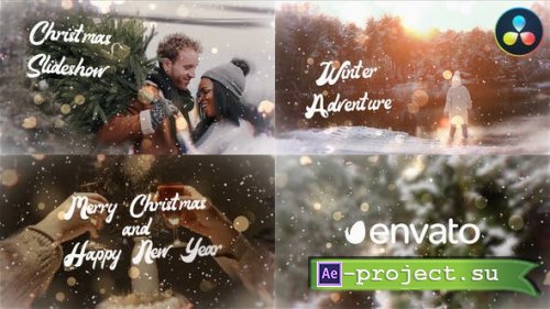Videohive - Christmas Slideshow for DaVinci Resolve - 42179811