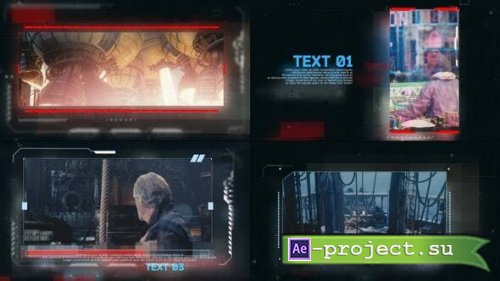 Videohive - Dark Techno Video Displays - 42235088 - Project for After Effects