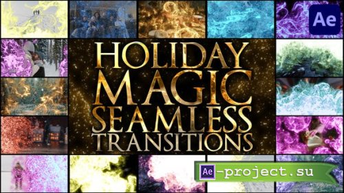 Videohive - Holiday Magic Seamless Transitions for After Effects - 42231175 - Project for After Effects