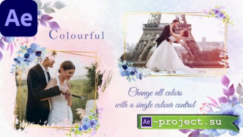 Videohive - Floral Wedding Slideshow || Wedding Photo Slideshow - 41845445 - Project for After Effects