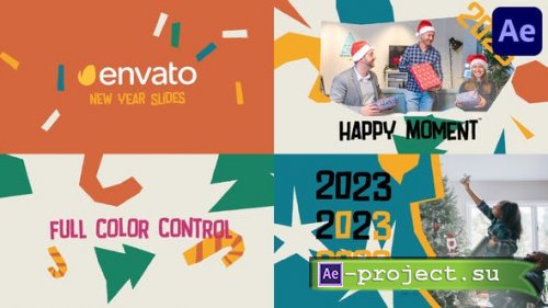 Videohive - New Year Typography Slides for After Effects - 42293117 - Project for After Effects