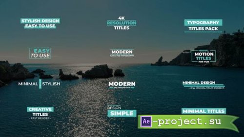 Videohive - Minimal Titles 3.0 | After Effects - 42265996 - Project for After Effects