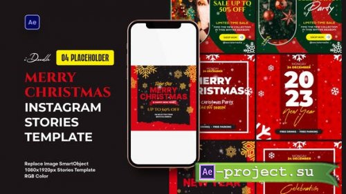 Videohive - Merry Christmas Instagram Post Template - 42271447 - Project for After Effects