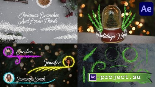 Videohive - Christmas Branches And Lower Thirds for After Effects - 42265253 - Project for After Effects