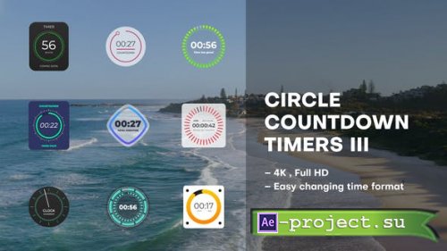 Videohive - Circle Countdown Timers III - 42282447 - Project for After Effects