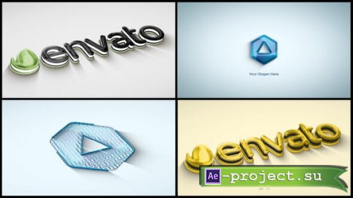 Videohive - 3D Glossy Logo Reveal - 42246600 - Project for After Effects