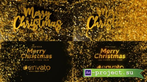 Videohive - Golden Snow logo reveal - 42205187 - Project for After Effects