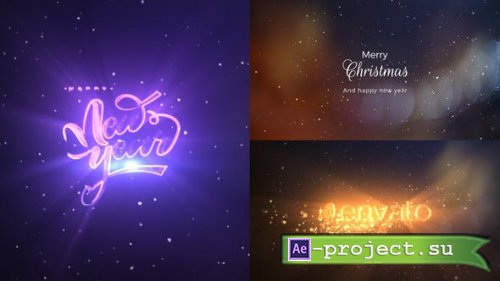 Videohive - Christmas And New Year Logo Reveal - 42330924 - Project for After Effects