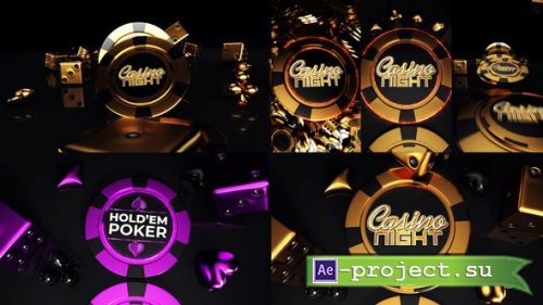 Videohive - Gold Chips Casino And Instagram Stories - 42355854 - Project for After Effects