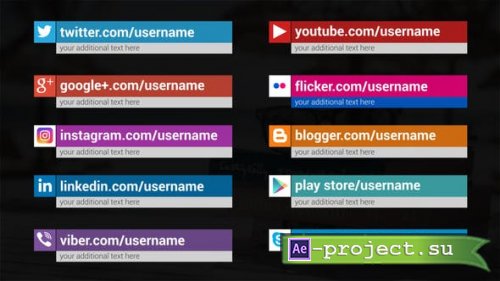 Videohive - Clean Minimal Social Media Lower Thirds - 42357122 - Project for After Effects