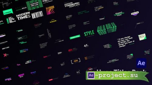 Videohive - Huge Title Pack - 39436515 - Project for After Effects