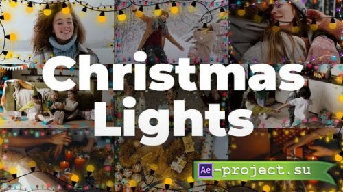 Videohive - Christmas Lights Garland Overlays - 42442813 - Project for After Effects