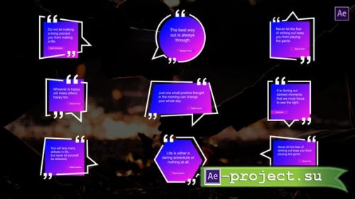 Videohive - Colorful Quotes Titles After Effects - 42462141 - Project for After Effects
