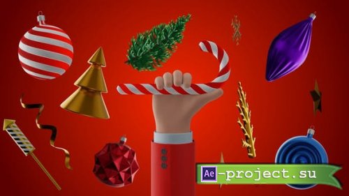 Videohive - 3d Overlays for Christmas - 42463649 - Project for After Effects