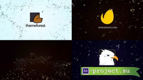 Videohive - Water star Logo Intro 4k - 42384765 - Project for After Effects