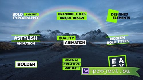 Videohive - Bold Titles | After Effects - 42485462 - Project for After Effects