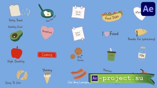 Videohive - Food Titles | After Effects - 42472103 - Project for After Effects