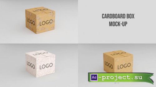 Videohive - Cardboard Box Mock-up - 42508461 - Project for After Effects
