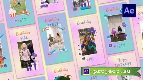 Videohive - Happy Birthday Instagram Stories - 42525393 - Project for After Effects