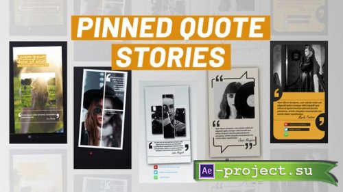 Videohive - Pinned Quotes Stories - 42542436 - Project for After Effects