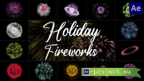 Videohive - Holiday Fireworks for After Effects - 42566477 - Project for After Effects