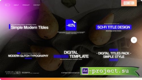 Videohive - Modern Glitch Titles - 42581531 - Project for After Effects