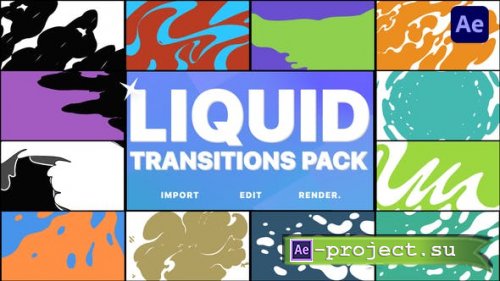 Videohive - Simple Liquid Transitions | After Effects - 42641628 - Project for After Effects