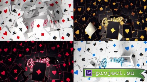 Videohive - Playing Cards Logo Reveals - 42680622 - Project for After Effects