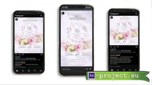Videohive - Wedding Invitation Instagram (3 in 1) - 42718562 - Project for After Effects